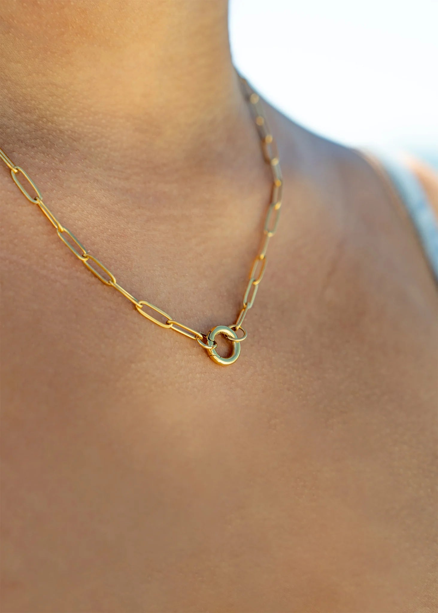Circle Paperclip Necklace