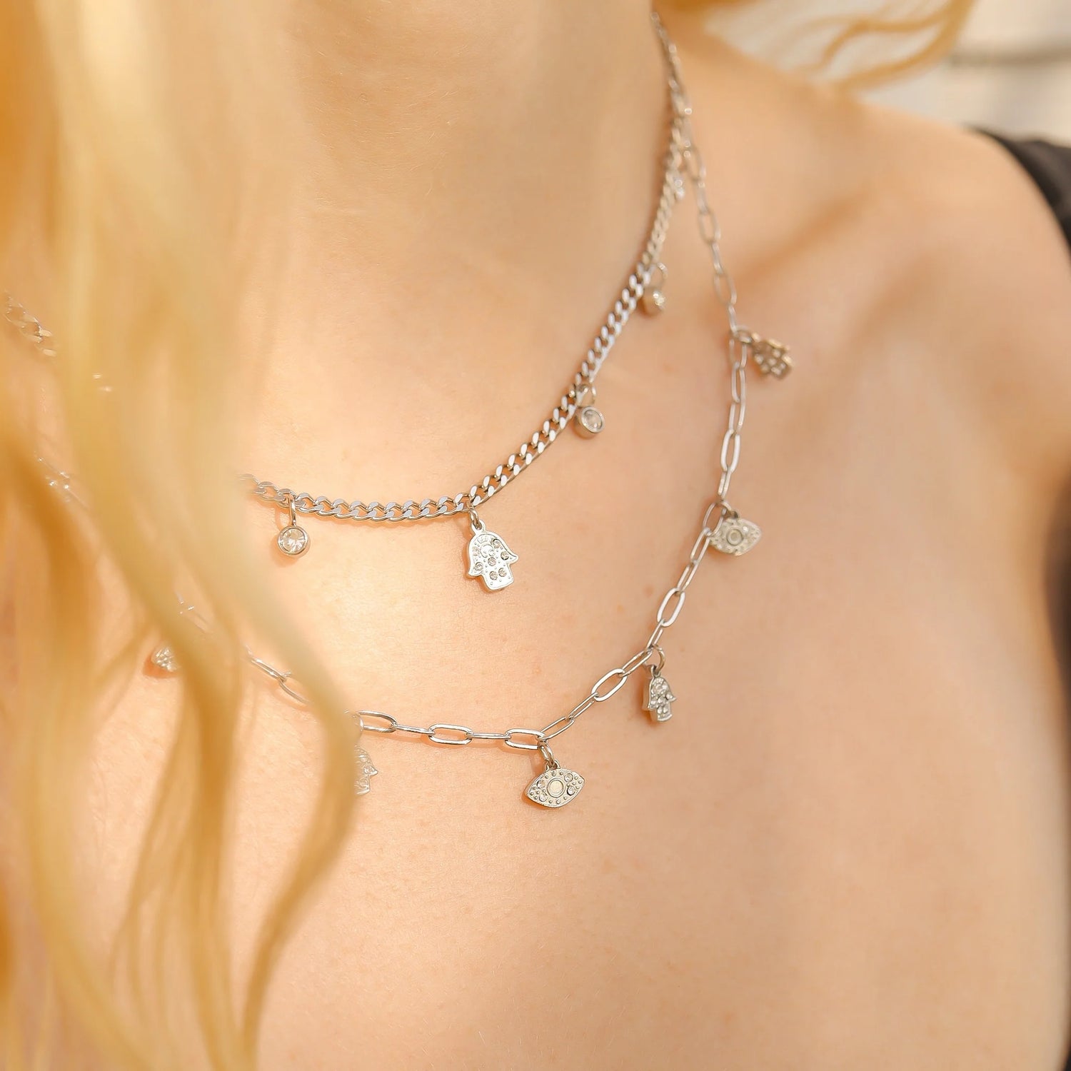 Hamsa & Evil Eye Necklace