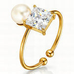 Pearl Diamond Ring