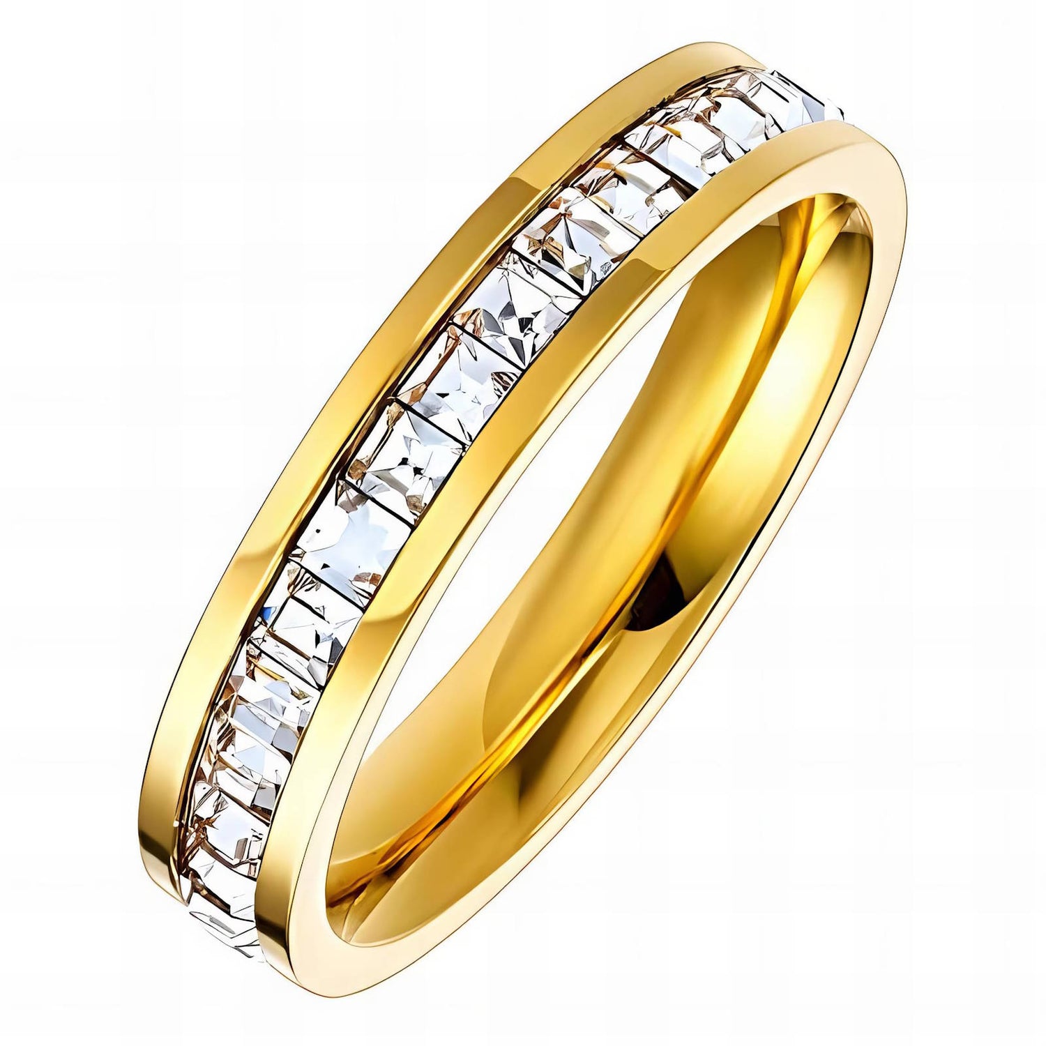 Sleek Stone Row Ring