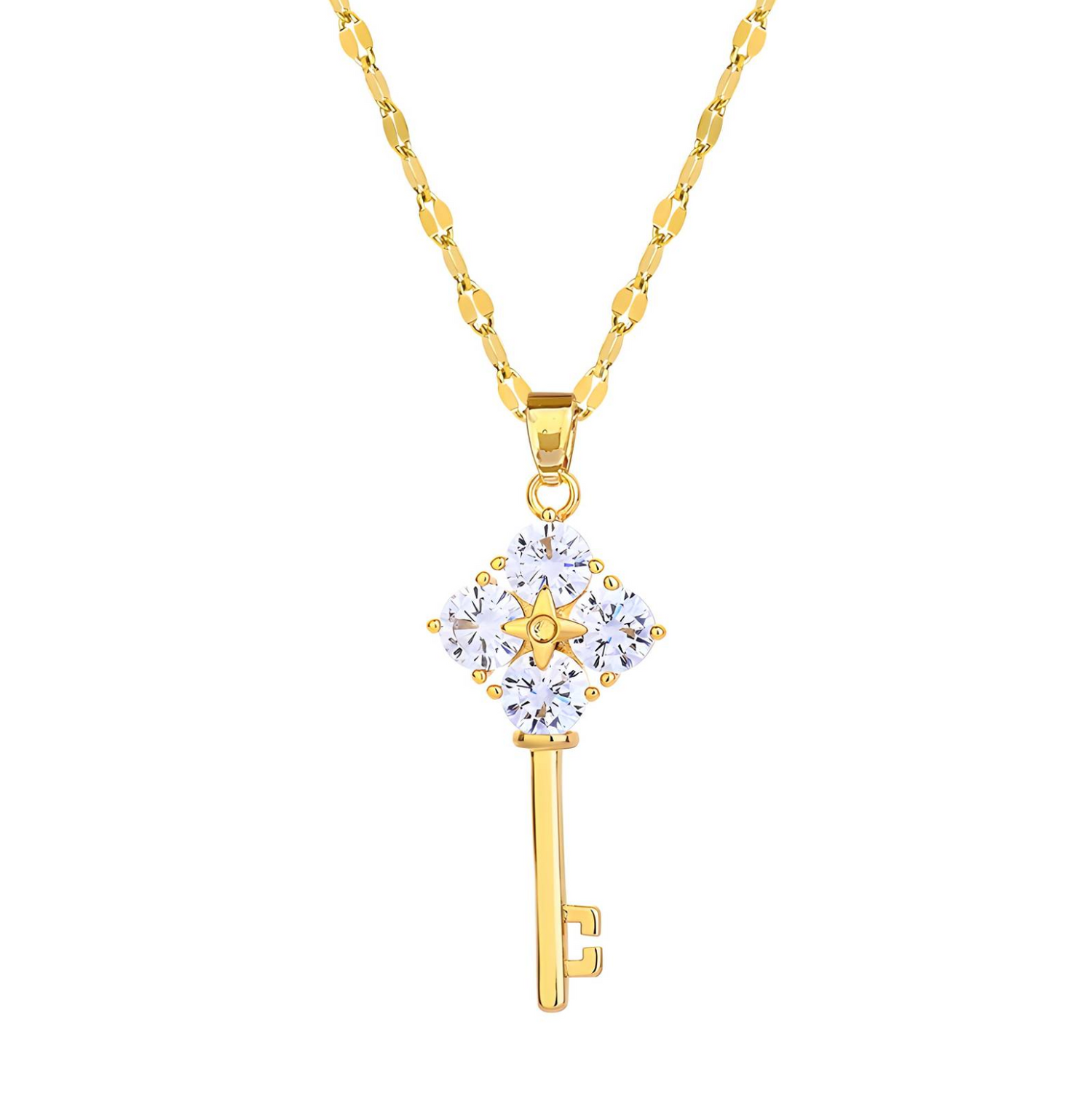 Starlit Key Necklace