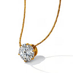Solitaire Drop Necklace