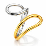 Two-Tone Wave Ring