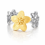 Two-Tone Floral Ring