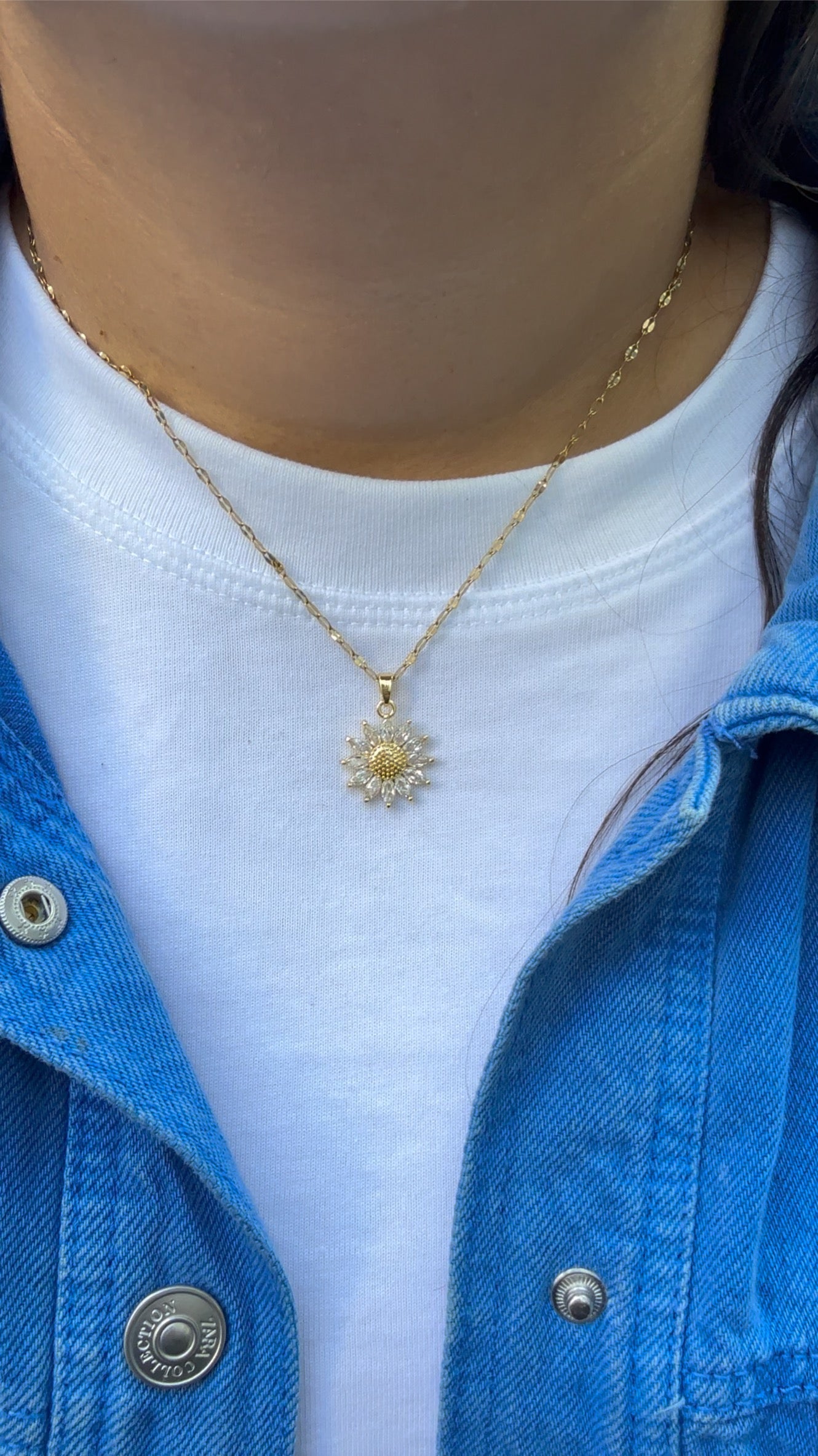 Sunflower Daisy Necklace