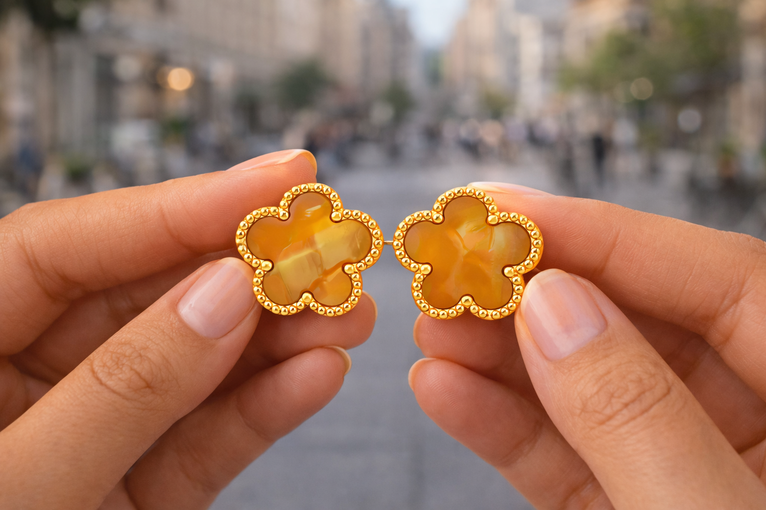 Florette Honey Earrings