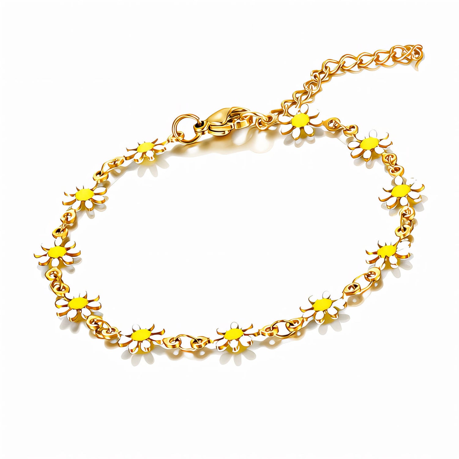 Flower Link Bracelet