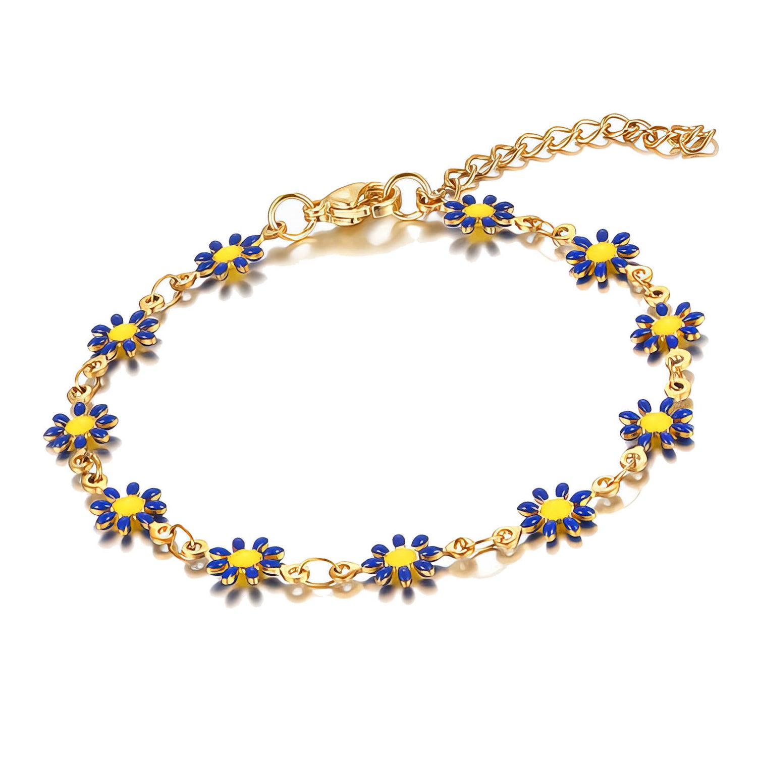 Flower Link Bracelet