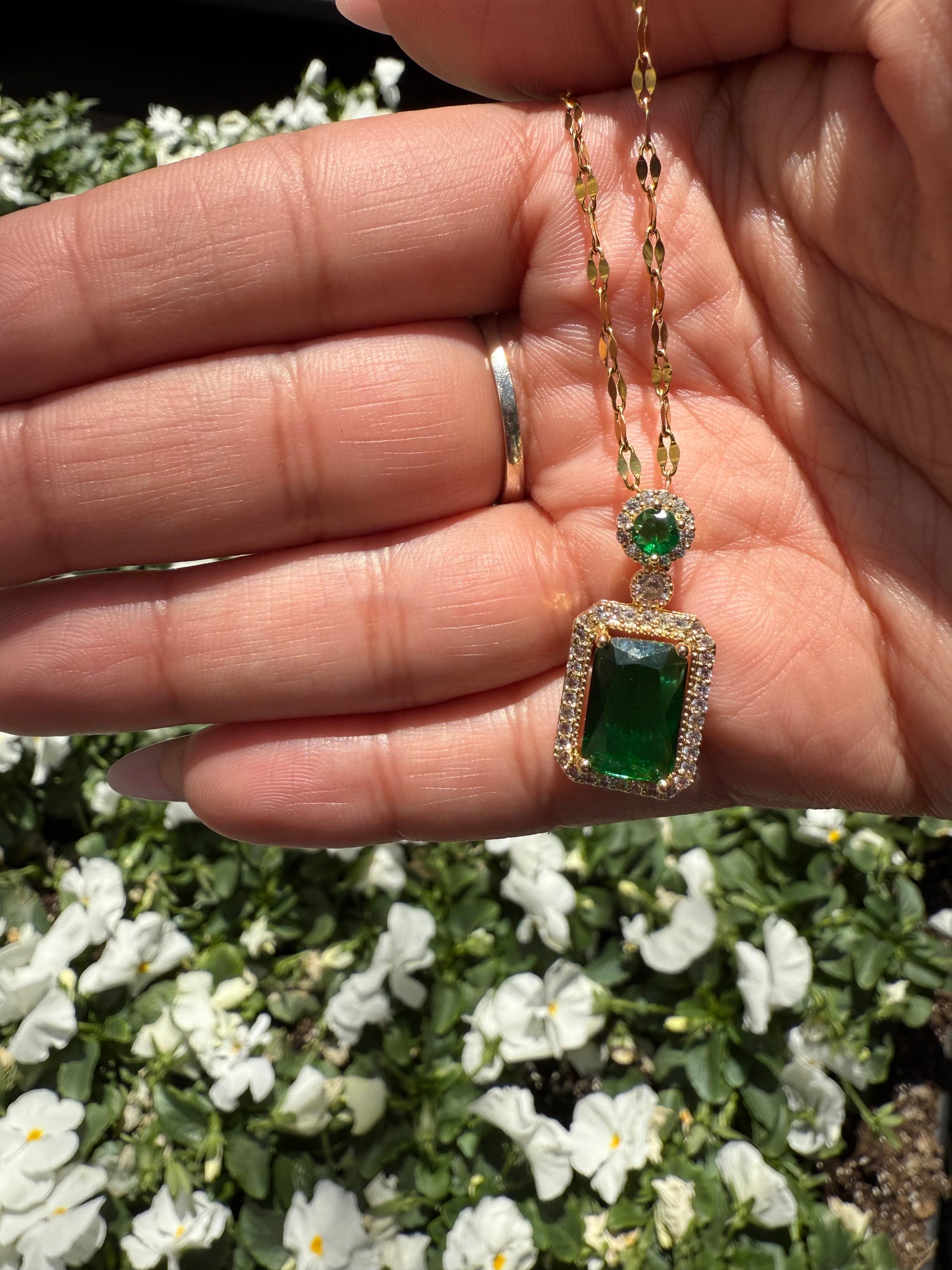 Green Ruby Necklace