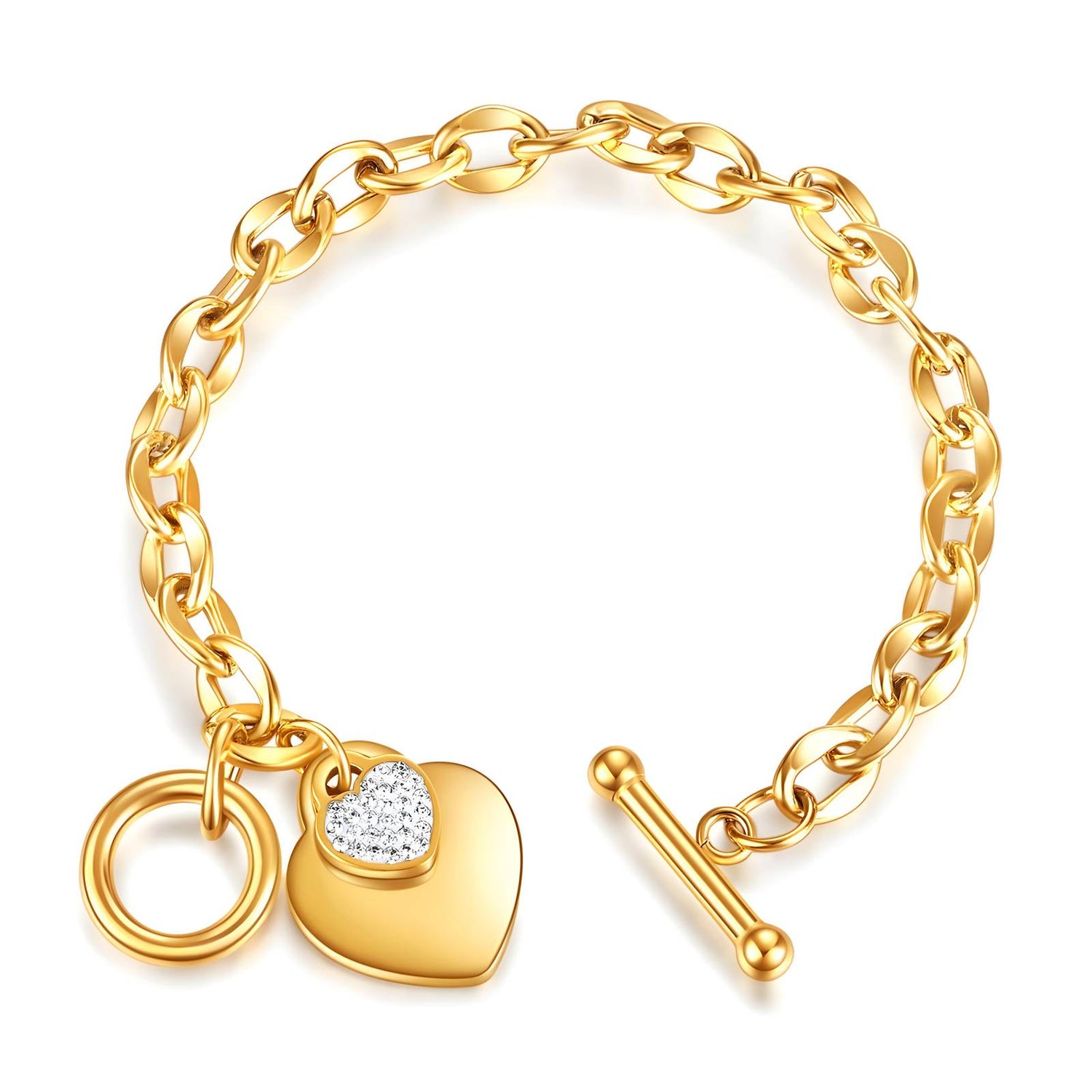 Heartlock Chain Bracelet