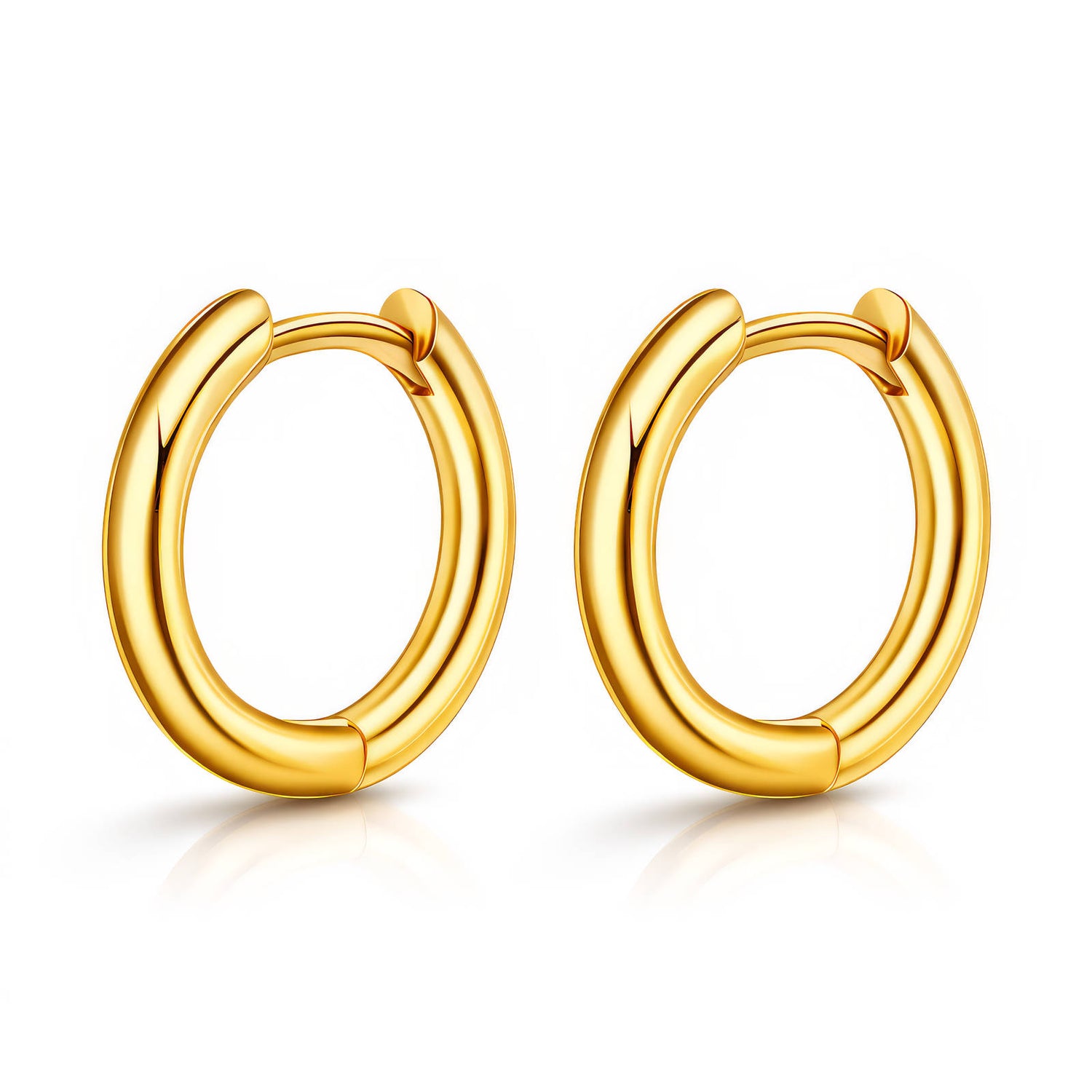Round Hoop Earrings