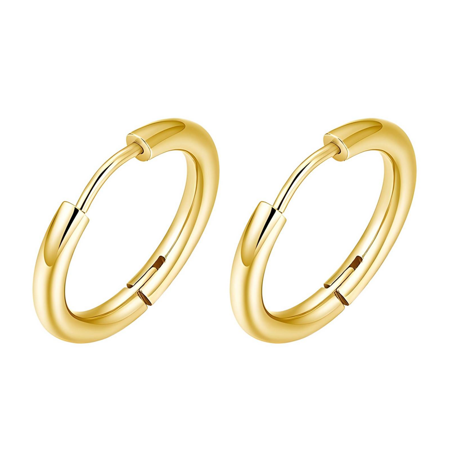 Gold Pop Hoops