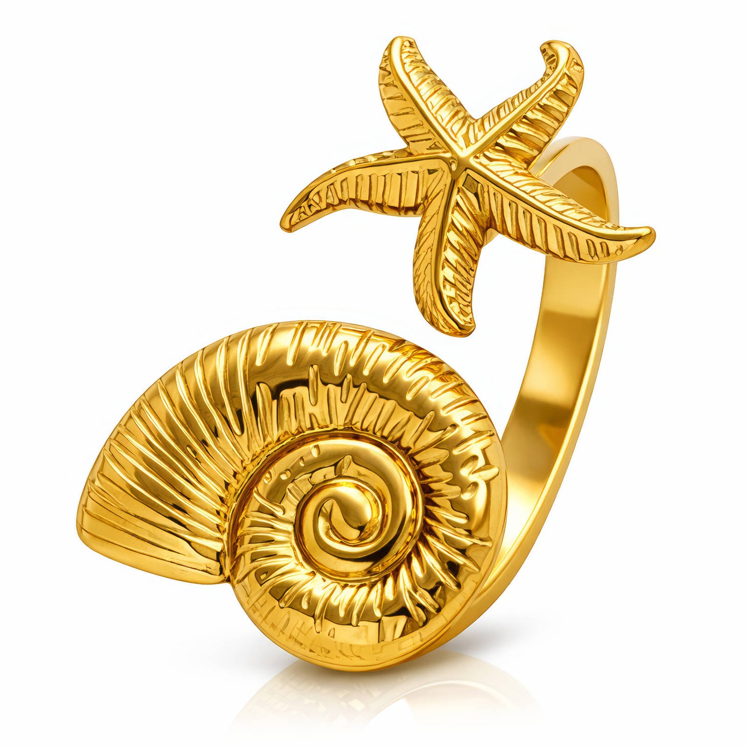 Starfish Shell Ring
