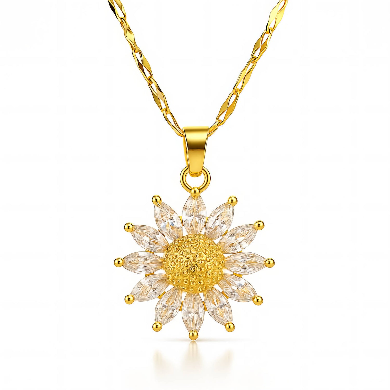 Sunflower Daisy Necklace