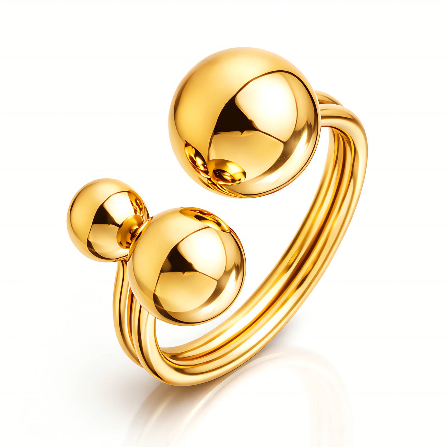 Triple Sphere Ring