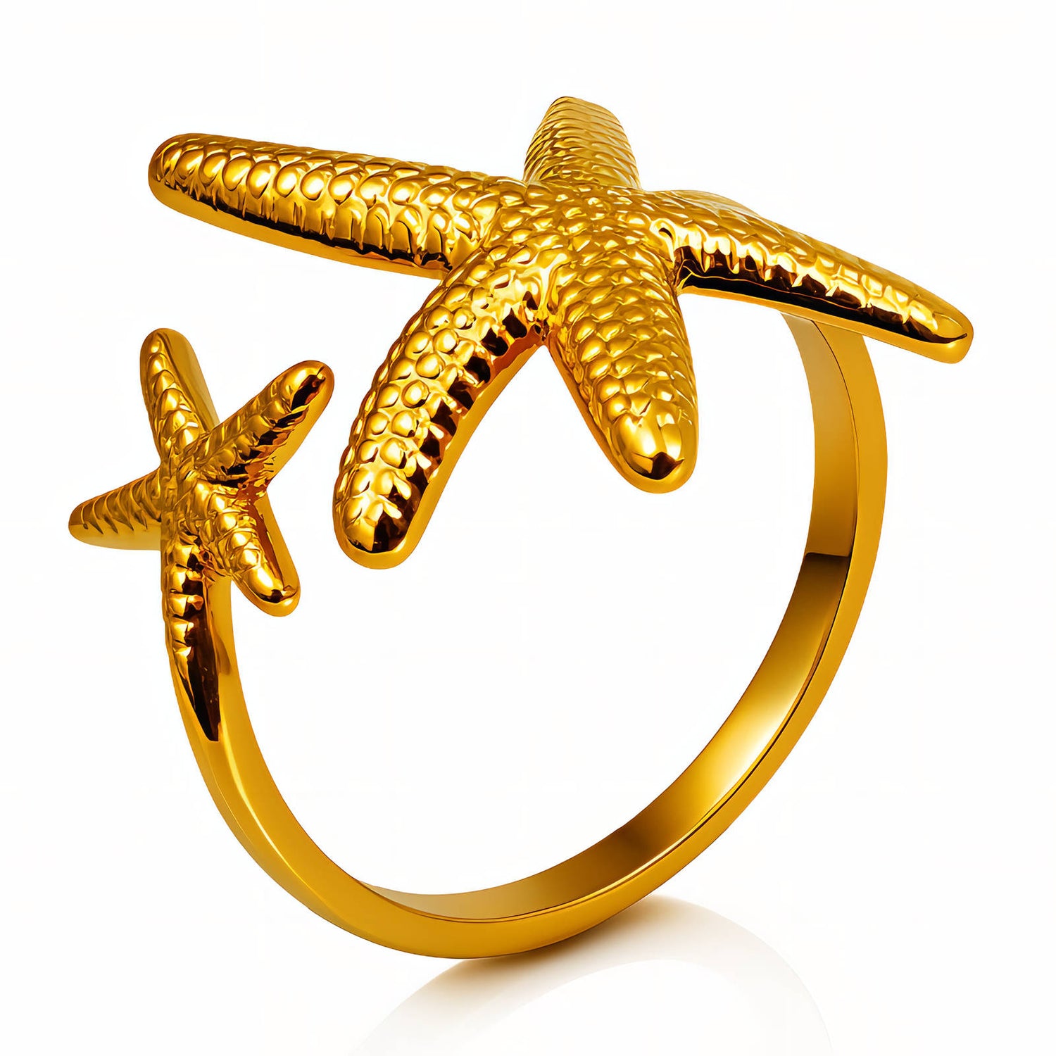 Twin Starfish Ring