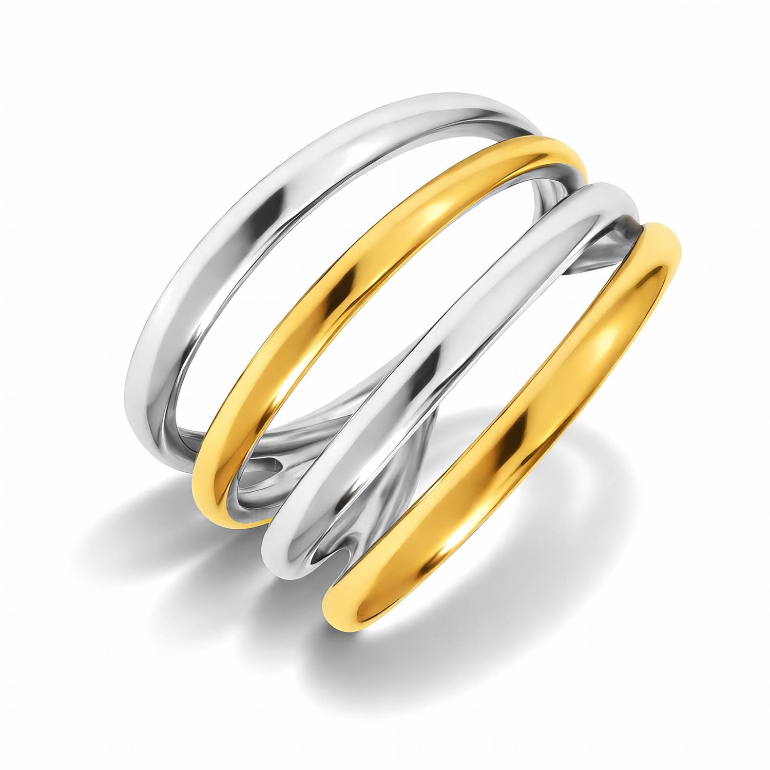 Two-Tone Wrap Ring