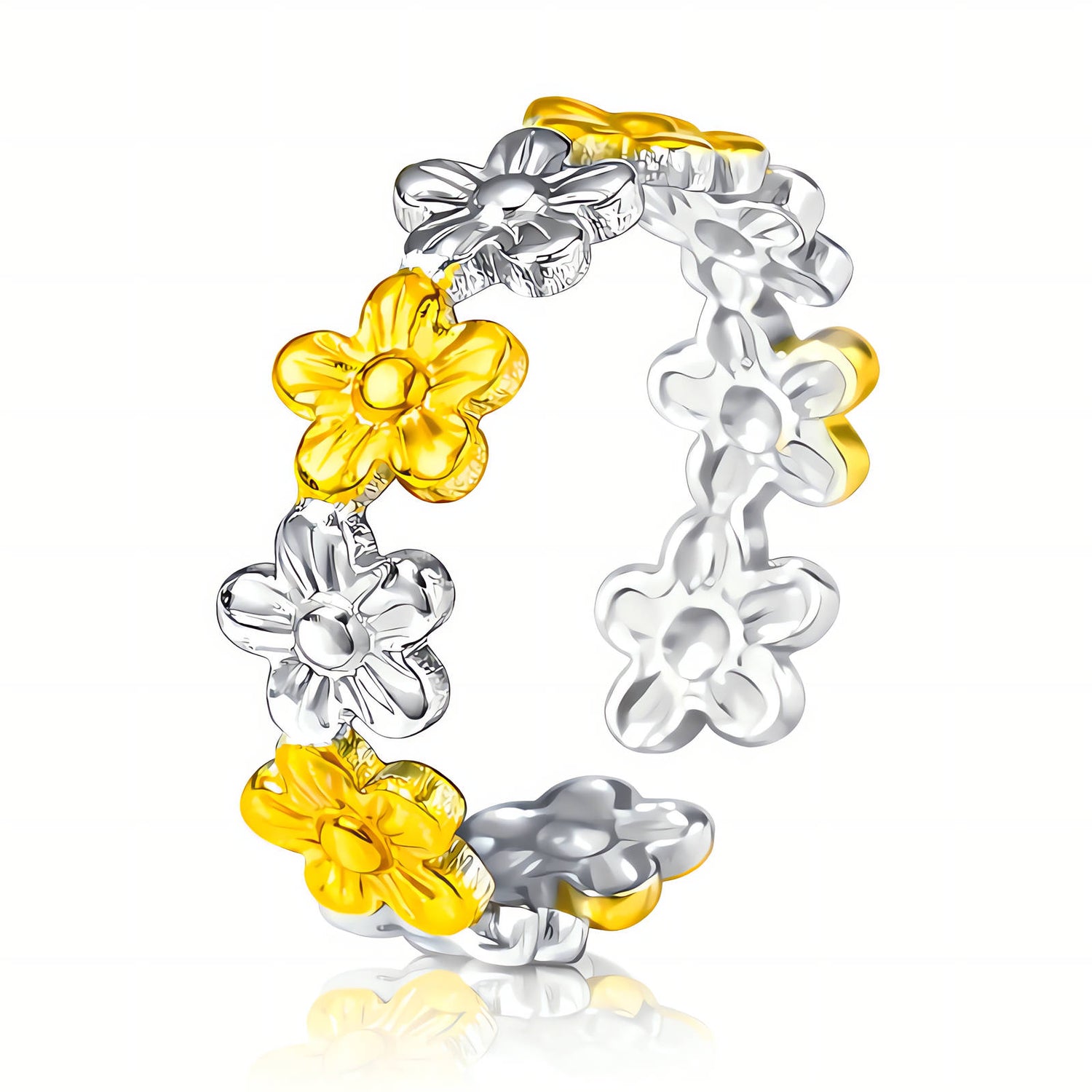 Two Tone Bloom Ring